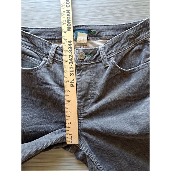 Y2K Gray Corduroy Worn Jeans Straight Leg Pants Women's Size 6 Low Rise - Picture 11 of 11